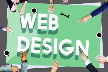 iş insanlar ve web tasarım konsepti 