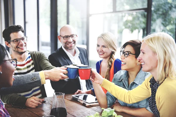 La gente Saludos Café — Foto de Stock