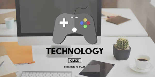 Concepto de juego de tecnología —  Fotos de Stock