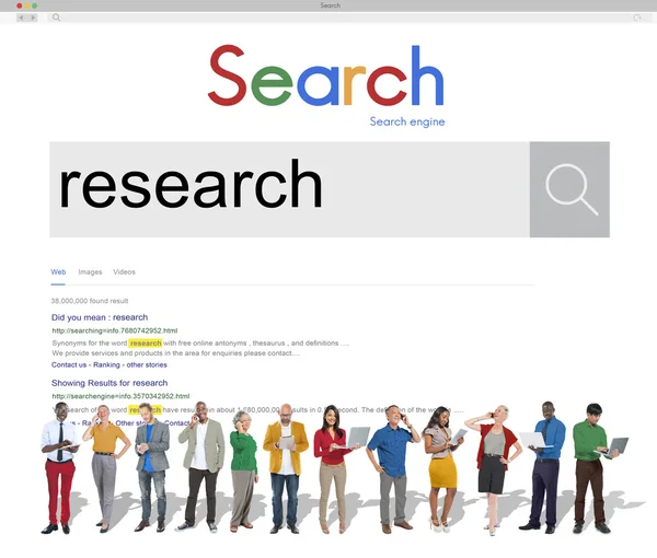 Informazioni sulla ricerca, Concetto di relazione — Foto Stock