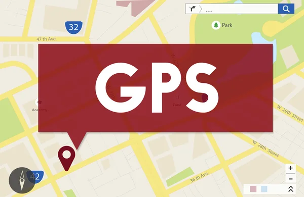 Concept de navigation GPS — Photo
