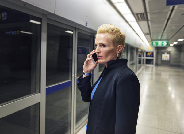 Businesswoman Using Mobile Phone 