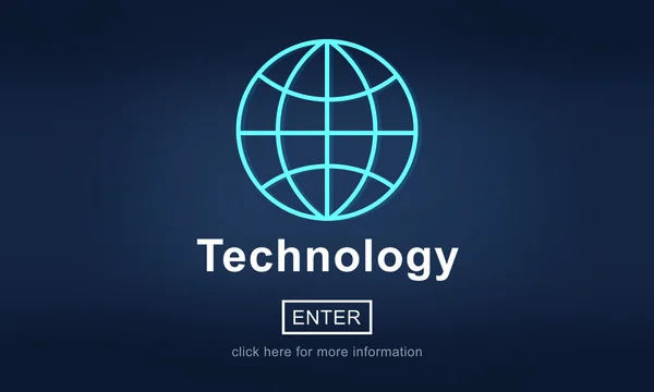 Sjabloon met technologie concept — Stockfoto