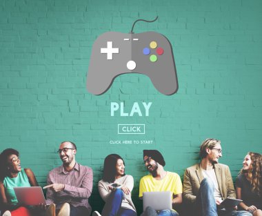 çeşitlilik arkadaşları ile oyun duvar