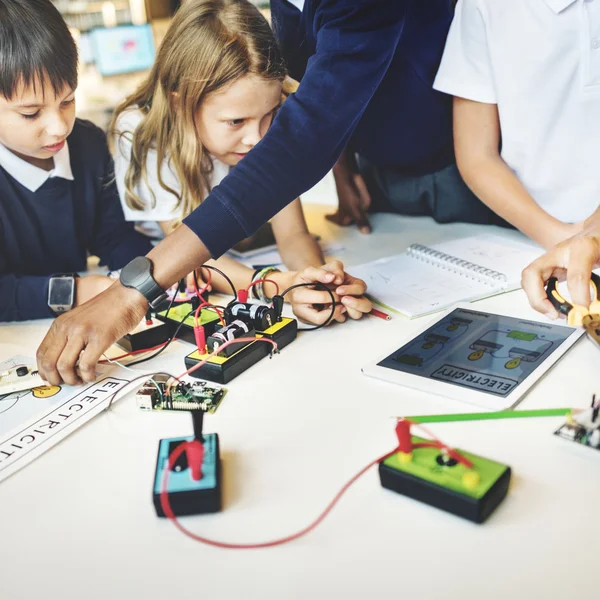 Circuito electrónico de ciencia — Foto de Stock