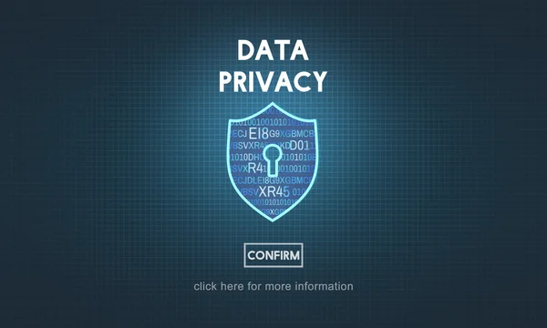 Datenschutzkonzept — Stockfoto
