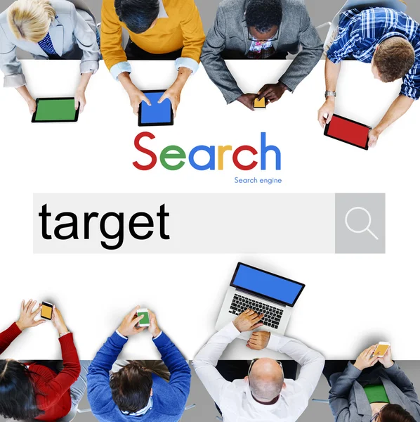 Target, Konsep Strategi Pemasaran — Stok Foto