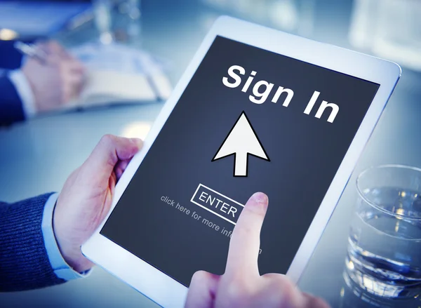 Sign In Registration Concept — Stock Photo, Image