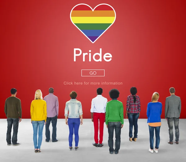 Diverse People and Pride Concept — Stock Photo, Image