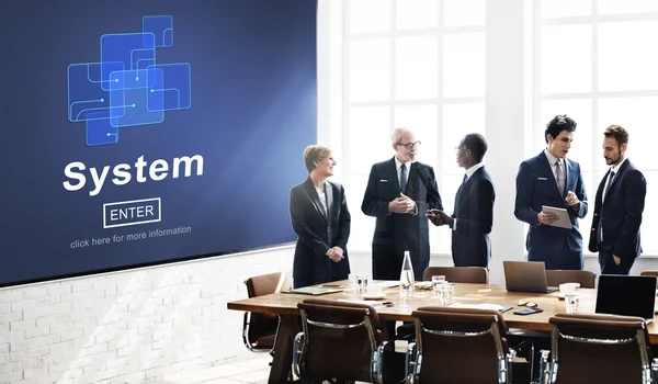 Verksamhet team och system — Stockfoto