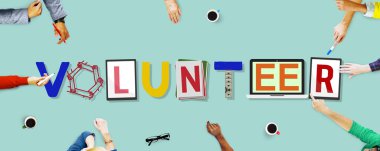 Kavramı üzerinde işaret eden iş adamları gönüllü