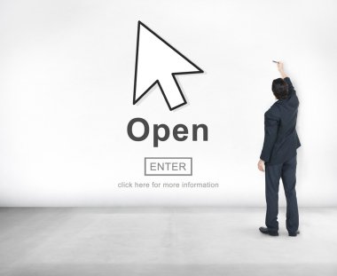 Yazma işadamı ve açık kavramı