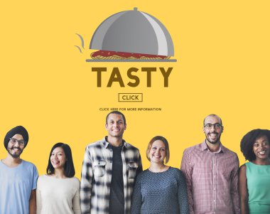 çeşitlilik insanlarla lezzetli