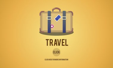 Şablon seyahat konsepti ile