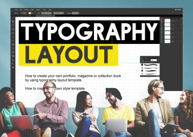 tipografi düzeni ile duvar çeşitlilik arkadaşları