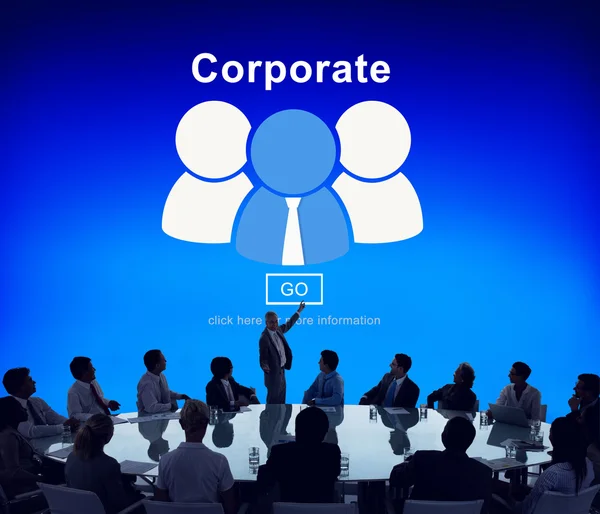 Business people having corporate discussion — Stock Photo, Image