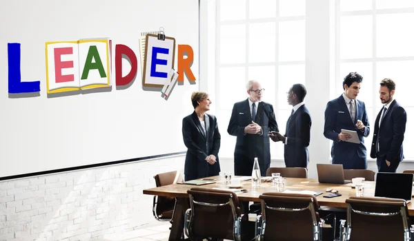 Business team and leader — Stock Photo, Image