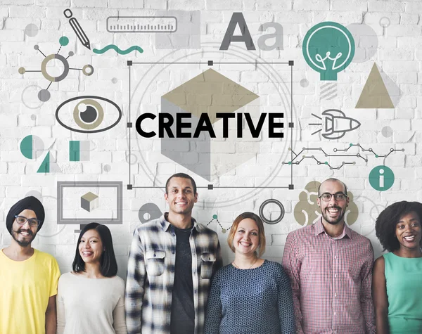 Diversitatea persoanelor cu creativitate — Fotografie, imagine de stoc