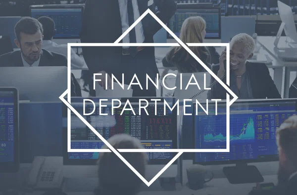 Business people working and Financial Department — Stock Photo, Image
