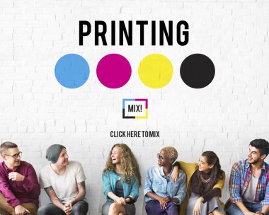 çeşitlilik insanlar ve yazdırma