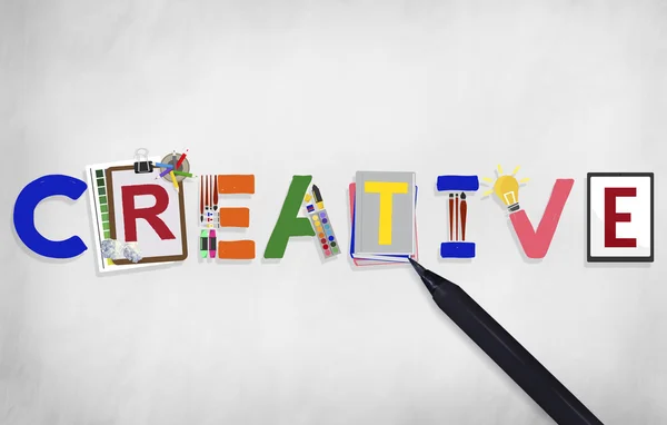 Concepto de diseño de ideas creativas — Foto de Stock