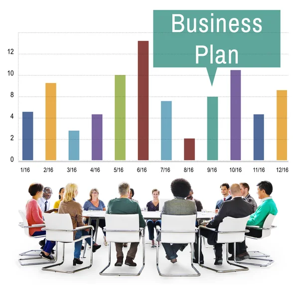 Business people at meeting table — Stock Photo, Image