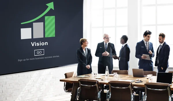 Business team and vision — Stock Photo, Image