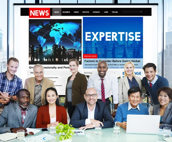 Grupo de Negócios Pessoas e Expertise Concept — Fotografia de Stock
