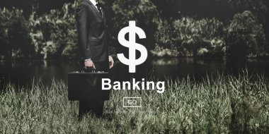 İşadamı bavul ve bankacılık
