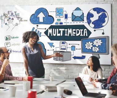 iş toplantısı ile multimedya