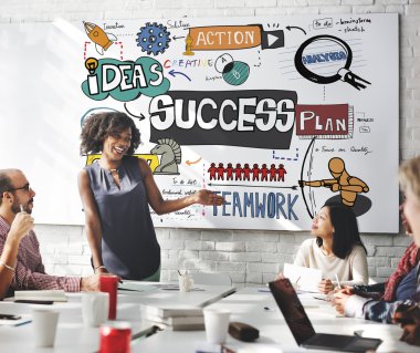 iş toplantısı başarı ile