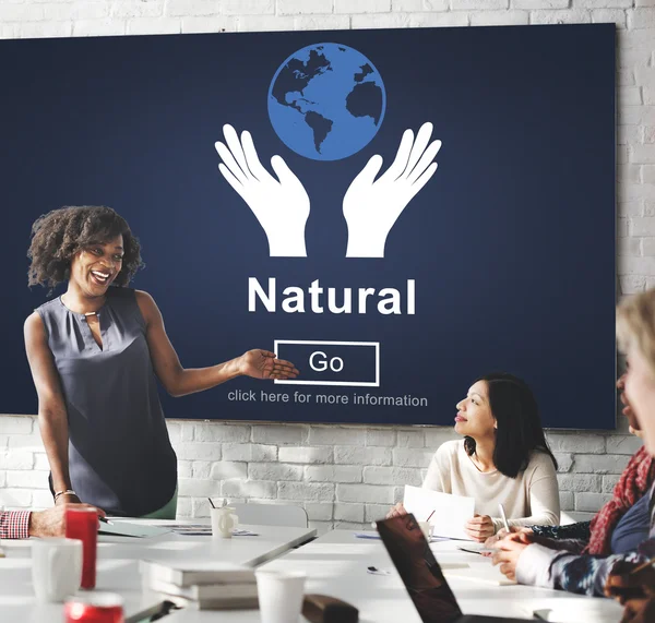 Incontro d'affari con Natural — Foto Stock