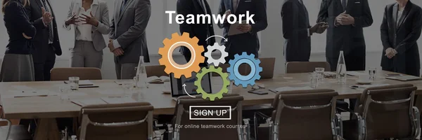 Team di lavoro e lavoro di squadra — Foto Stock