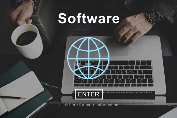 Software, sistema de datos, concepto digital — Foto de Stock
