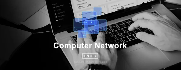 Computer Network, Technology Concept — Stock Photo, Image