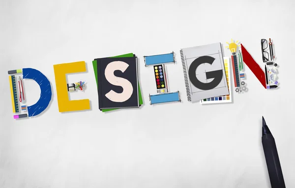 Letras gráficas coloridas — Foto de Stock