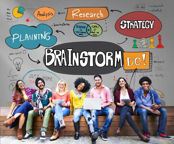 Brainstormen Planning vergadering Concept — Stockfoto