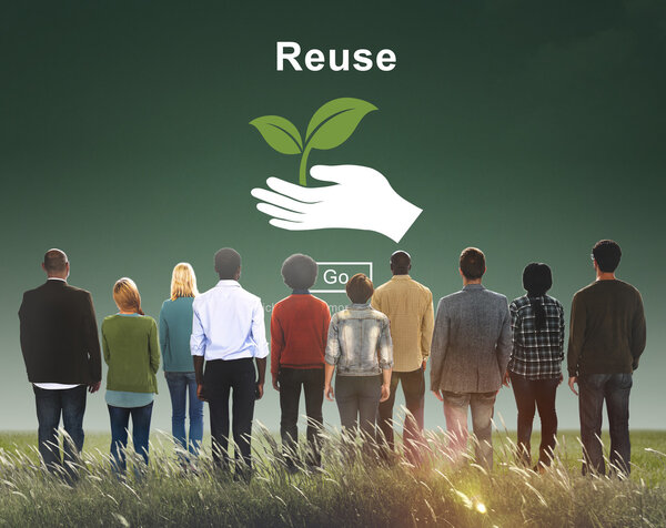 Multiethnic People and Recycle Concept