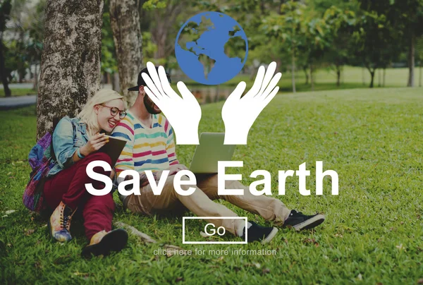 Save Earth Concept environnemental — Photo