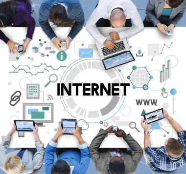 Ofiste çalışan iş ekibi.