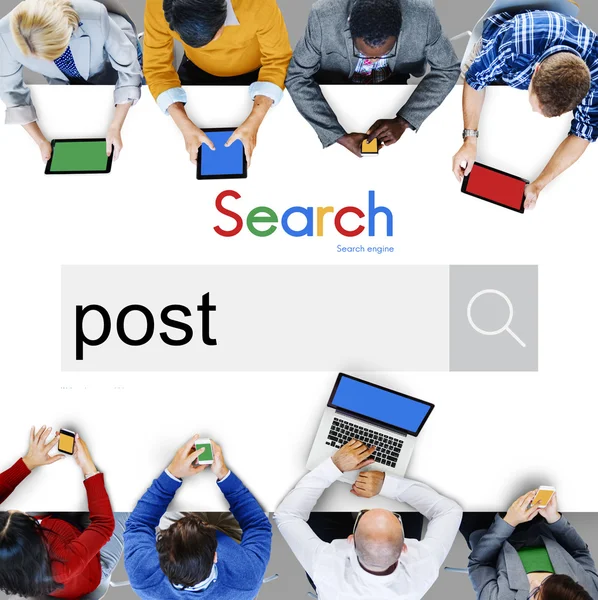 Post, Information, sociala koncept — Stockfoto