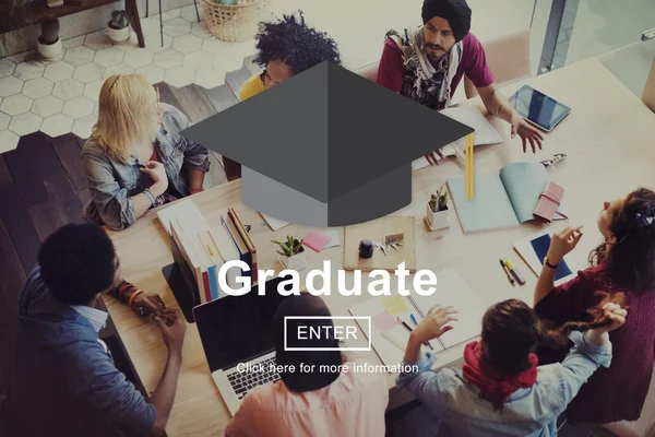 Graduate onderwijs concept — Stockfoto