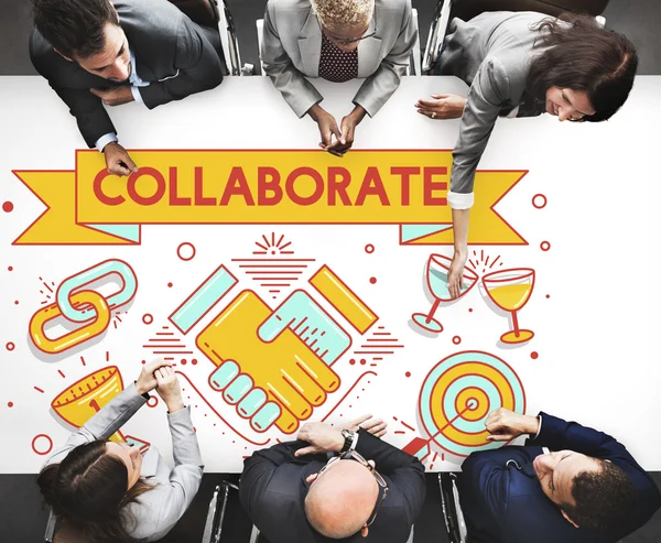 Business people at meeting and collaborate — Stock Photo, Image