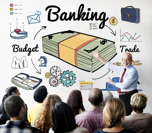 Diversity people and Banking — Stock Photo, Image