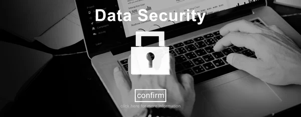 Segurança de Dados, Conceito de Proteção — Fotografia de Stock