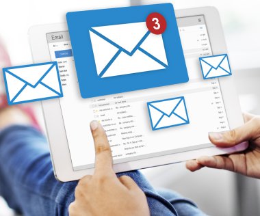 e-posta ile dijital tablet