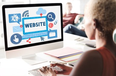 bilgisayar Web sitesi monitör ile