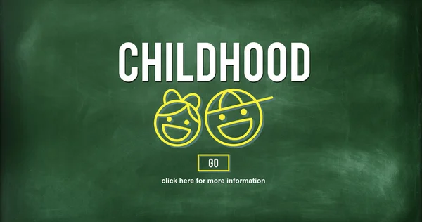 Kids Offispring Website Concept — Stockfoto