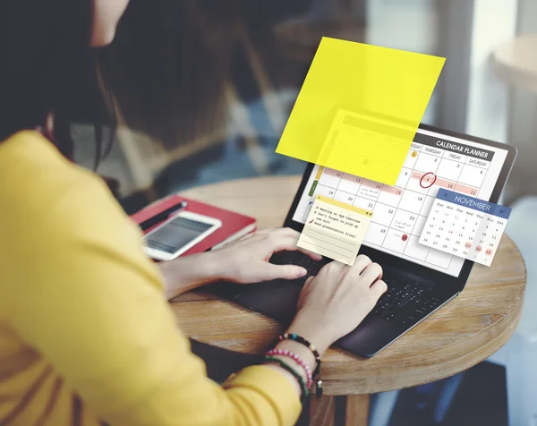 Planner Opmerking Concept — Stockfoto