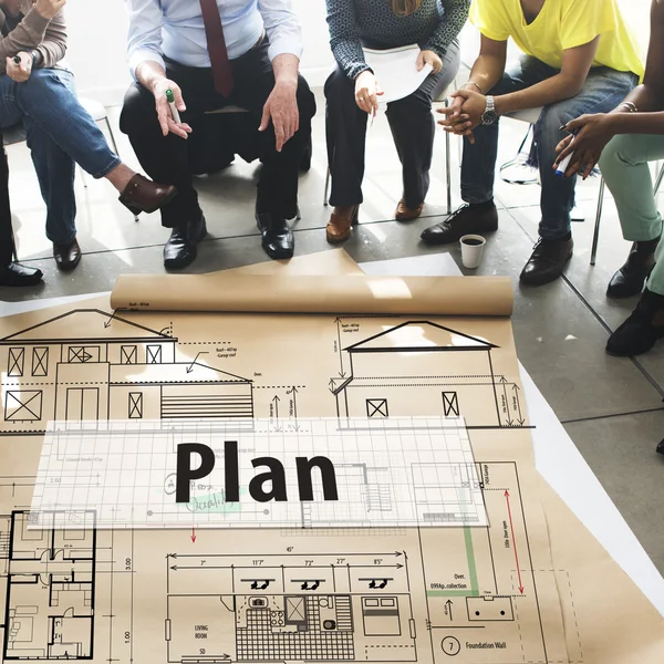 Master Plan, concetto di strategia — Foto Stock